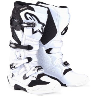 Alpinestars Tech 7 Motocross-Stiefel weiß schwarz