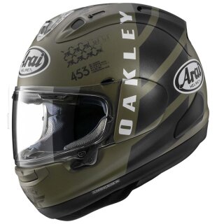 Arai RX-7V Evo Maverick Oakley Helm Replica matt olive grün