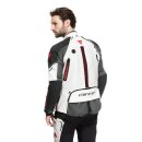 Dainese Super Adventure Motorrad-Jacke Glacier grau rot