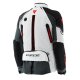Dainese Super Adventure Motorrad-Jacke Glacier grau rot