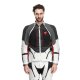 Dainese Super Adventure Motorrad-Jacke Glacier grau rot