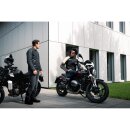 Held Baker 2 Motorrad Leder-Jacke blau beige burgund