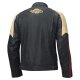 Held Baker 2 Motorrad Leder-Jacke blau beige burgund