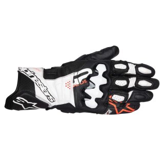 Alpinestars Gp Plus R V3 Motorrad-Handschuh schwarz weiß neonrot