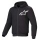 Alpinestars Chrome V2 Motorrad-Hoodie schwarz weiß
