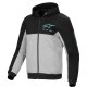 Alpinestars Chrome V2 Motorrad-Hoodie schwarz grau türkis