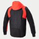 Alpinestars Mo.St.Eq Hybrid Motorrad Kapuzenjacke schwarz rot
