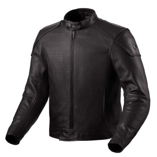 Revit Morgan Motorrad Leder-Jacke Heritage schwarz