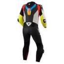 Revit Quantum 3 Lederkombi 1-teiler Light grau neongelb