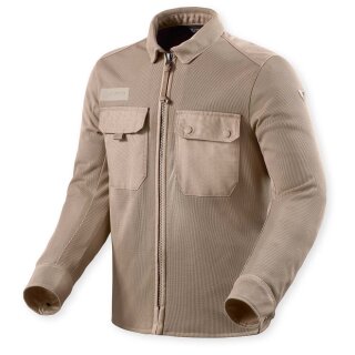 Revit Tracer Air 3 Overshirt Motorrad-Hemd Sand beige