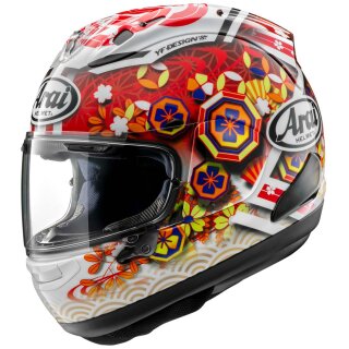 Arai RX-7V Evo Nakagami GP3 Integralhelm rot weiß gelb