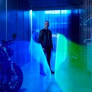 Spidi Genesis Motorrad-Jacke Leder schwarz weiß