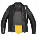 Spidi Genesis Motorrad-Jacke Leder schwarz weiß