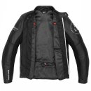 Spidi Genesis Motorrad-Jacke Leder schwarz weiß
