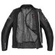 Spidi Genesis Motorrad-Jacke Leder schwarz weiß