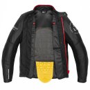 Spidi Genesis Motorrad-Jacke Leder rot schwarz