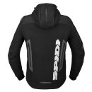 Spidi Warrior Motorrad-Hoodie schwarz weiß