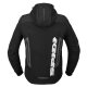 Spidi Warrior Motorrad-Hoodie schwarz weiß