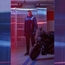 Spidi Warrior Motorrad-Hoodie blau schwarz grau