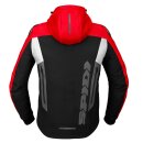 Spidi Warrior Motorrad-Hoodie schwarz rot weiß