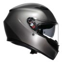 AGV K3 Motorrad-Integral-Helm 22.06 Uni matt Luna grau