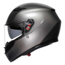 AGV K3 Motorrad-Integral-Helm 22.06 Uni matt Luna grau