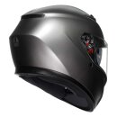 AGV K3 Motorrad-Integral-Helm 22.06 Uni matt Luna grau