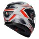 AGV K3 Space Integral-Helm mattweiß neonrot blau