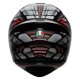 AGV K1 S Lyzard Integral-Helm mattschwarz grau rot