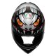 AGV K1 S Lyzard Integral-Helm mattschwarz grau rot