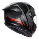 AGV K6 S Karve Integral-Helm mattschwarz grau rot