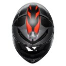 AGV K6 S Karve Integral-Helm mattschwarz grau rot