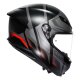 AGV K6 S Karve Integral-Helm mattschwarz grau rot