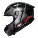 AGV K6 S Karve Integral-Helm mattschwarz grau rot