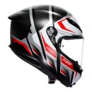 AGV K6 S Karve Integral-Helm mattschwarz weiß rot