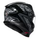 AGV K7 Damascus Integral-Helm schwarz silber