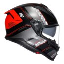 AGV K7 Kyber Integral-Helm mattschwarz rot