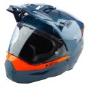 Klim X1 Alpha ECE, DOT Concept Endurohelm blau orange
