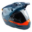 Klim X1 Alpha ECE, DOT Concept Endurohelm blau orange