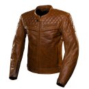 4SR Scrambler 2 Motorrad-Jacke Leder Cognac braun