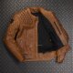 4SR Scrambler 2 Motorrad-Jacke Leder Cognac braun