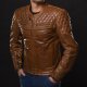 4SR Scrambler 2 Motorrad-Jacke Leder Cognac braun