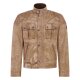 Belstaff Brooklands 2024 Motorrad-Jacke Birch hellbraun