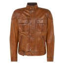 Belstaff Brooklands 2024 Motorrad-Jacke Burnt Cuero braun
