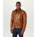 Belstaff Brooklands 2024 Motorrad-Jacke Burnt Cuero braun