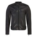 Belstaff Broughton Motorrad-Jacke Leder schwarz