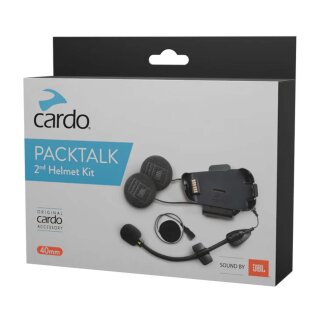 Cardo Audiokit Packtalk mit JBL 2nd Helmet Kit original