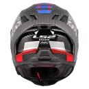 LS2 FF807 Dragon Trax Motorrad-Helm blau rot