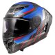 LS2 FF807 Dragon Trax Motorrad-Helm blau rot