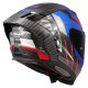 LS2 FF807 Dragon Trax Motorrad-Helm blau rot